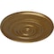 Ekena Millwork Dylar Ceiling Medallion (Fits Canopies up to 6 1/4"), Hand-Painted Pale Gold, 30"OD x 2 1/4"P CM30DYPAS - alternate 2